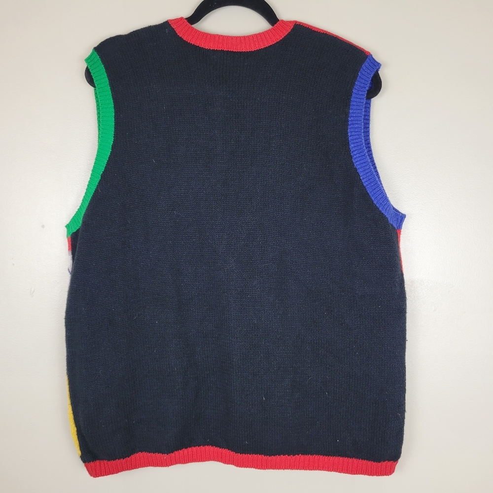 Vtg Lauren Hansen Embroidered Sweater Vest - Picture 7 of 8